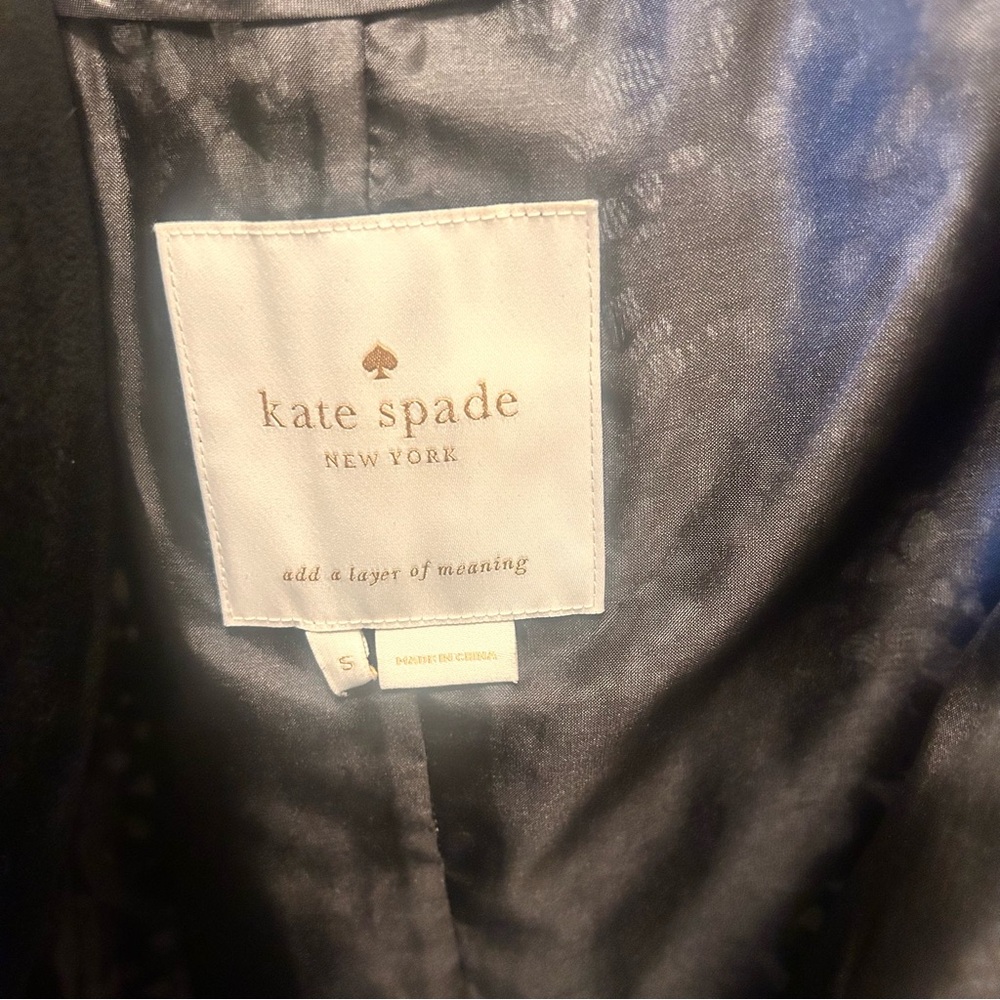 Kate Spade Black Lace Women's Coat Coquette Witchy Whimsy goth Small - Picture 6 of 10